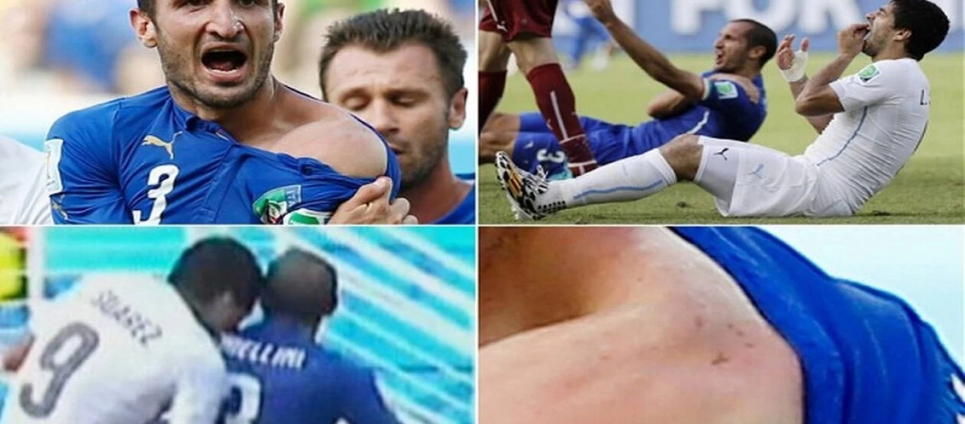 Μυθική ατάκα από Κιελίνι: «Θαυμάζω τον Σουάρες, που με δάγκωσε»